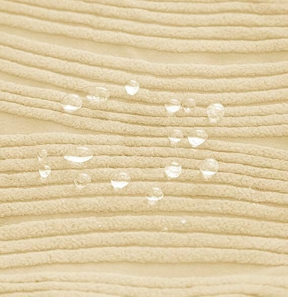 Beige Crizzle Pattern Jacquard Sofa Cover Great Happy IN