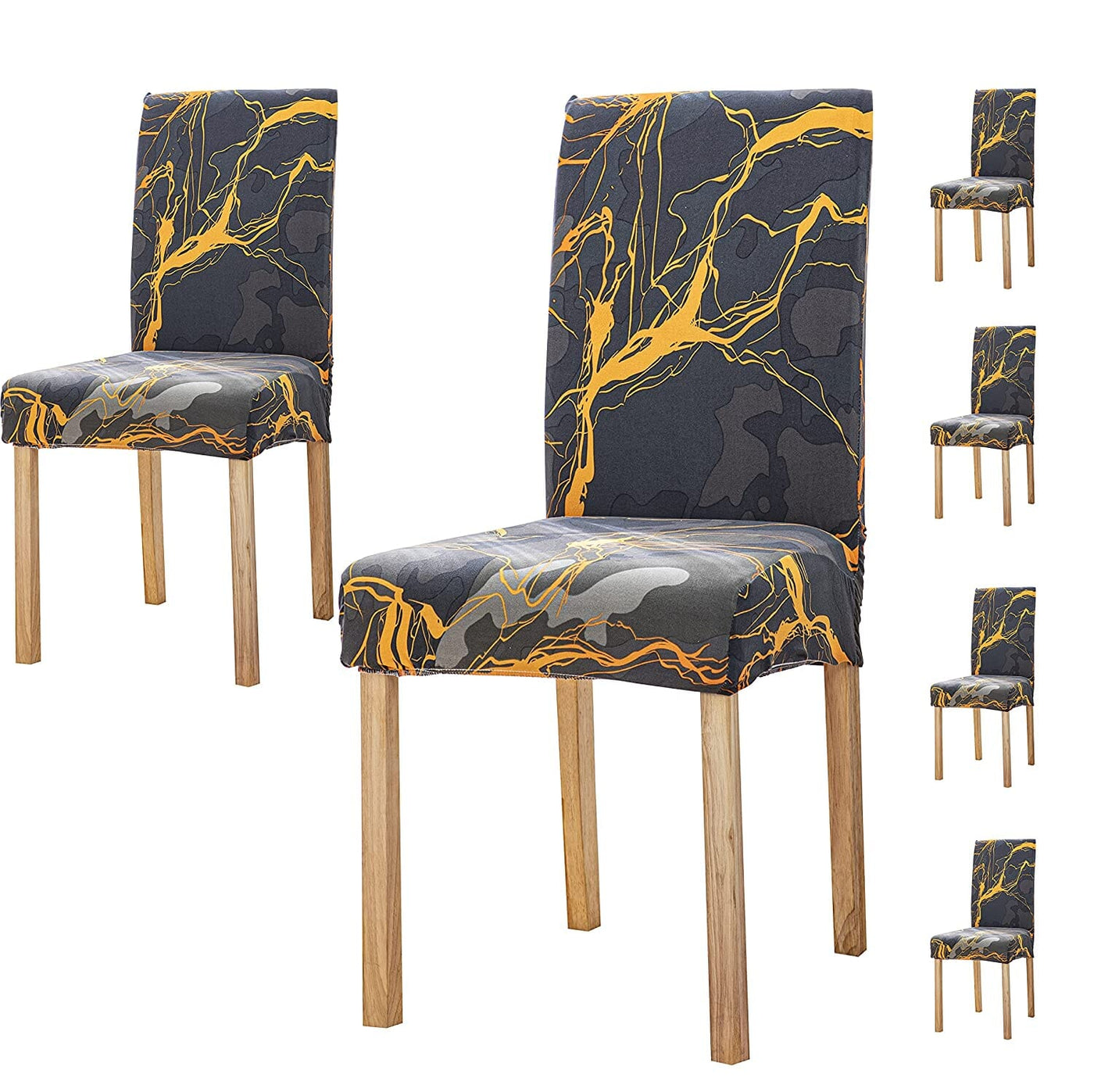 Dark Sunrise Premium Chair Cover - Stretchable & Elastic Fitted Great Happy IN 2 PCS - ₹799 