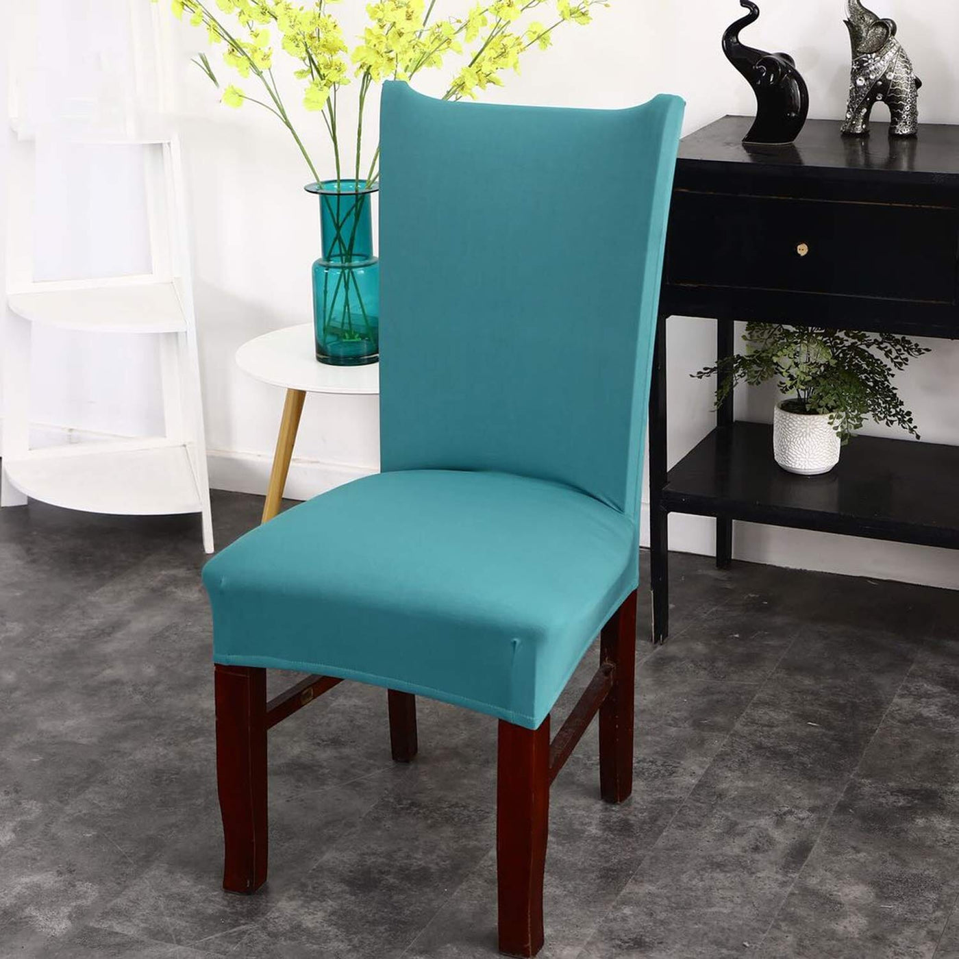 Green Premium Chair Cover - Stretchable & Elastic Fitted Great Happy IN 2 PCS - ₹799 