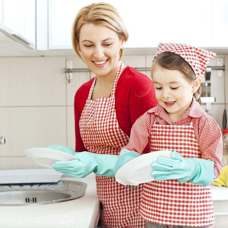Winter Special Dishwashing Gloves - 1 Pair (BPA Free) - Reusable Great Happy IN