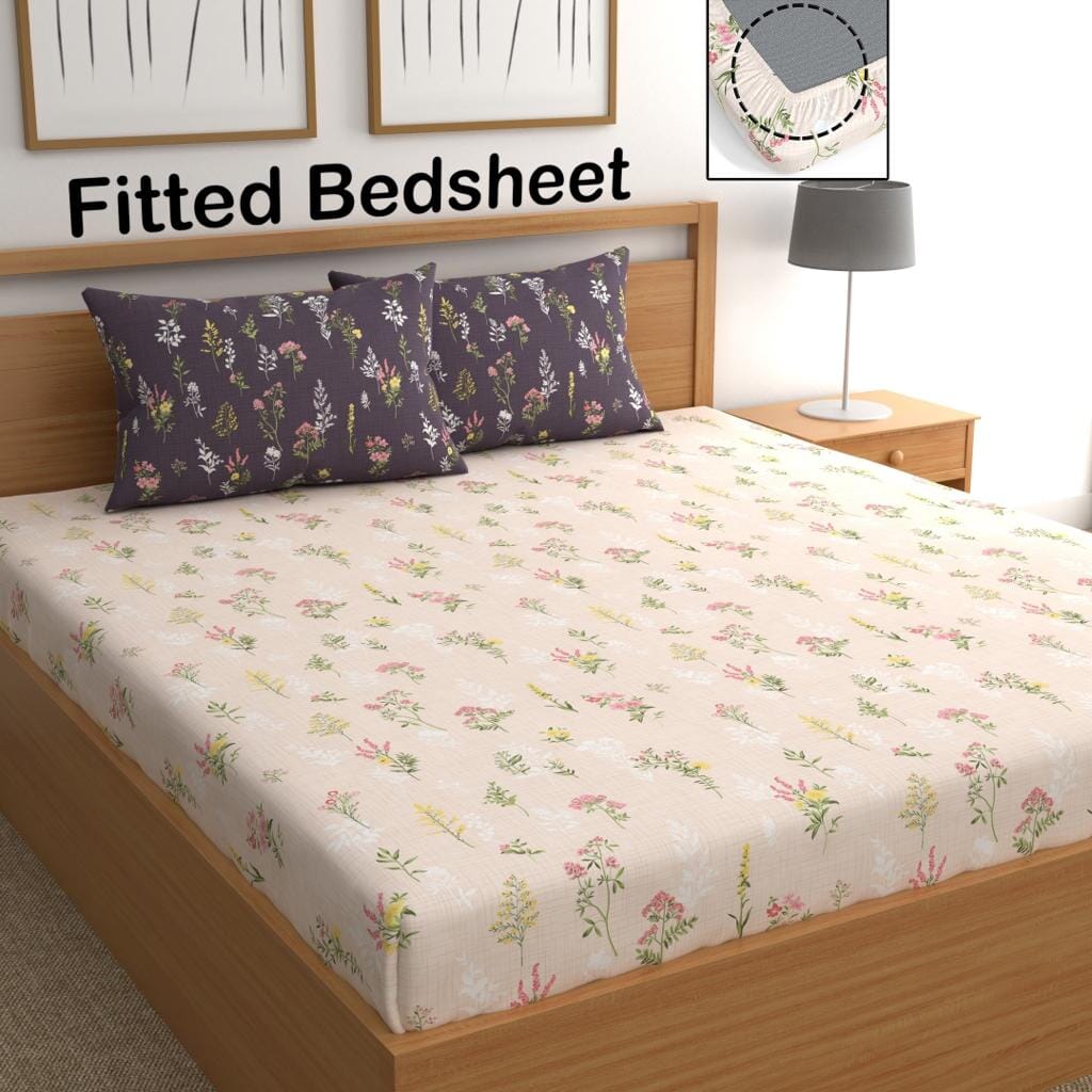 Contrast Pillow - Elastic Fitted Bedsheet