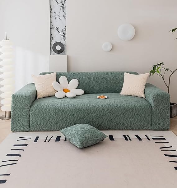 Jacquard Leaf Texture Sofa Cover