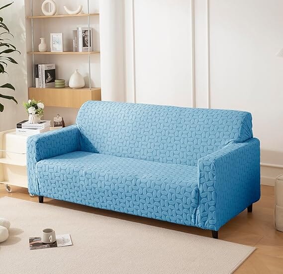 3D Leaf Jacquard Sofa Cover