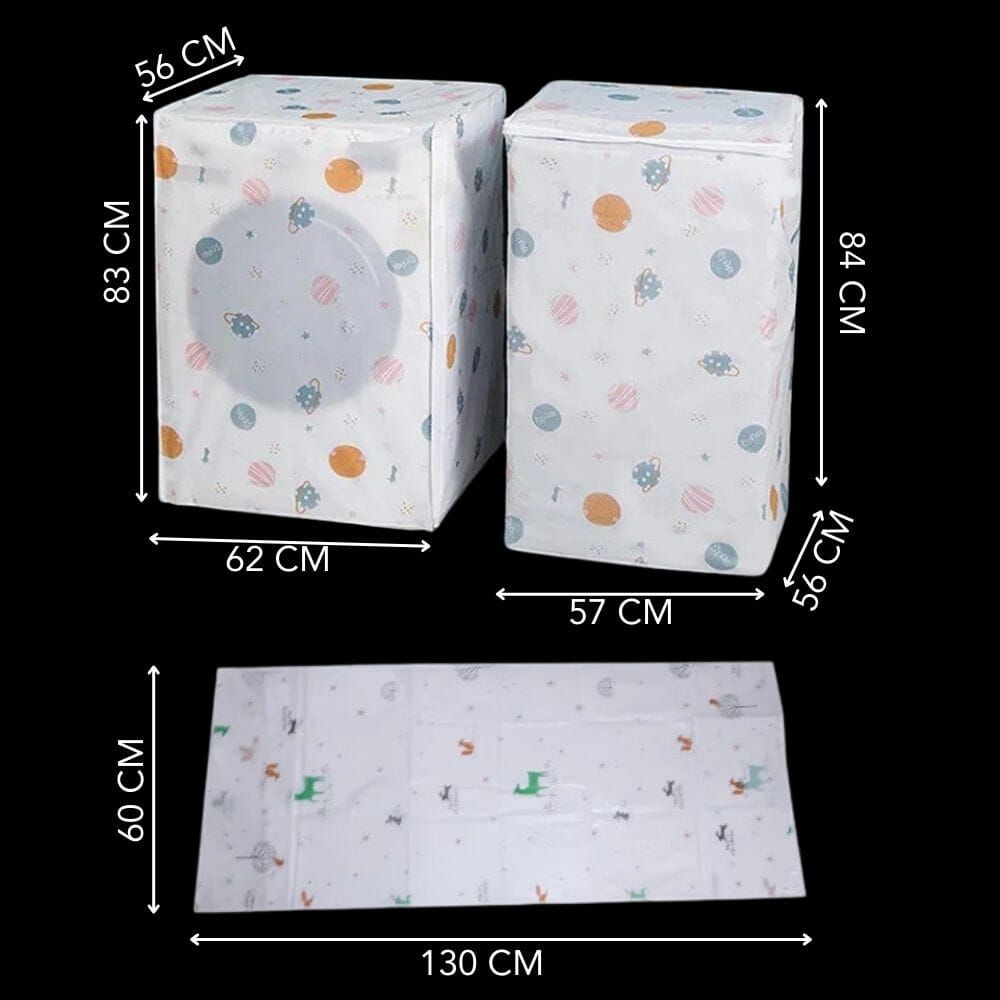Washing Machine & Fridge Covers Combo Great Happy IN 