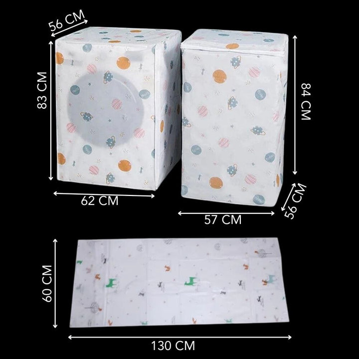 Washing Machine & Fridge Covers Combo Great Happy IN 