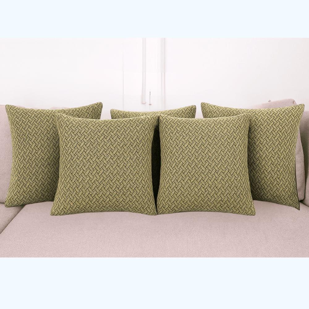 Beige Polar Fleece Cushion Covers Great Happy IN 5 Cushion Cover 