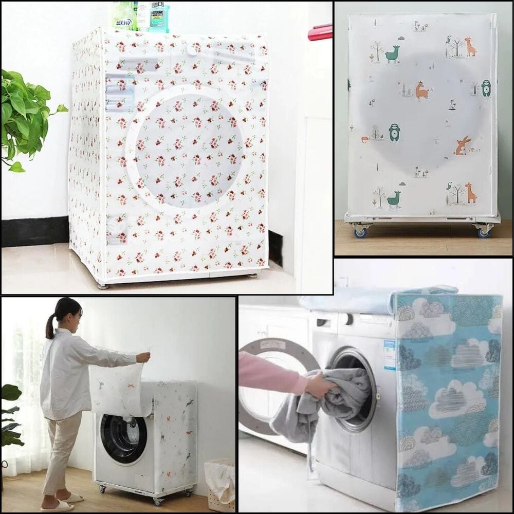 Washing Machine & Fridge Covers Combo Great Happy IN 