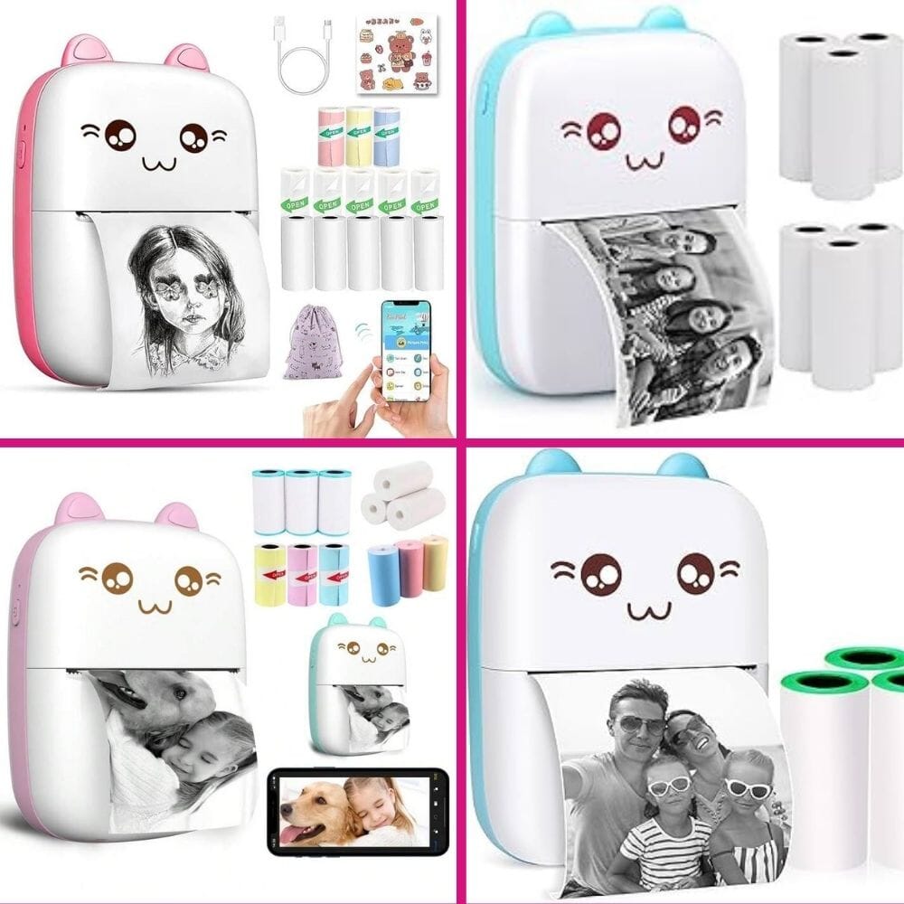 Vision Pro Mini Printer - (1 Sticker Roll Free) Printer Great Happy IN 
