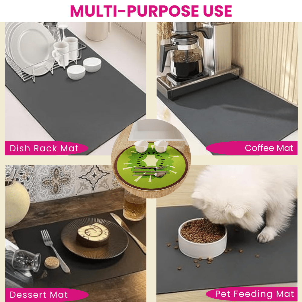 Quick Dry Kitchen Mat Great Happy IN 