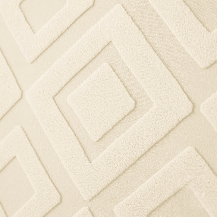 Beige Diamond Texture Jacquard Sofa Cover Great Happy IN 