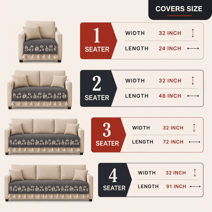 grey Sarson Jute Look Cotton Sofa Cover jute sofa cover Great Happy IN 