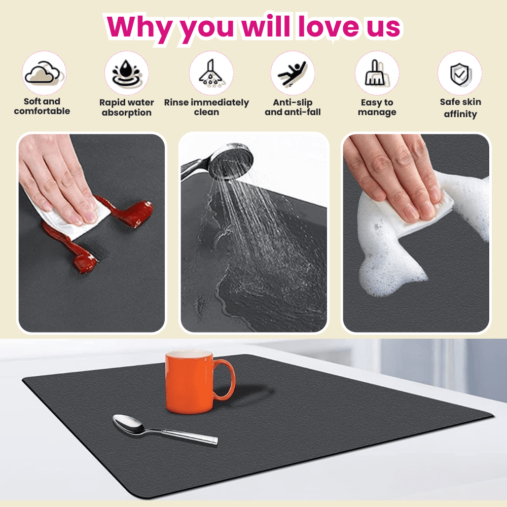 Quick Dry Kitchen Mat Great Happy IN 