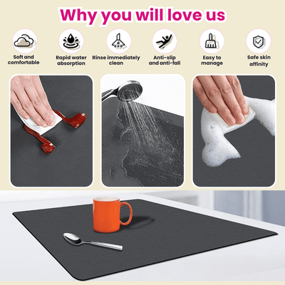 Quick Dry Kitchen Mat Great Happy IN 
