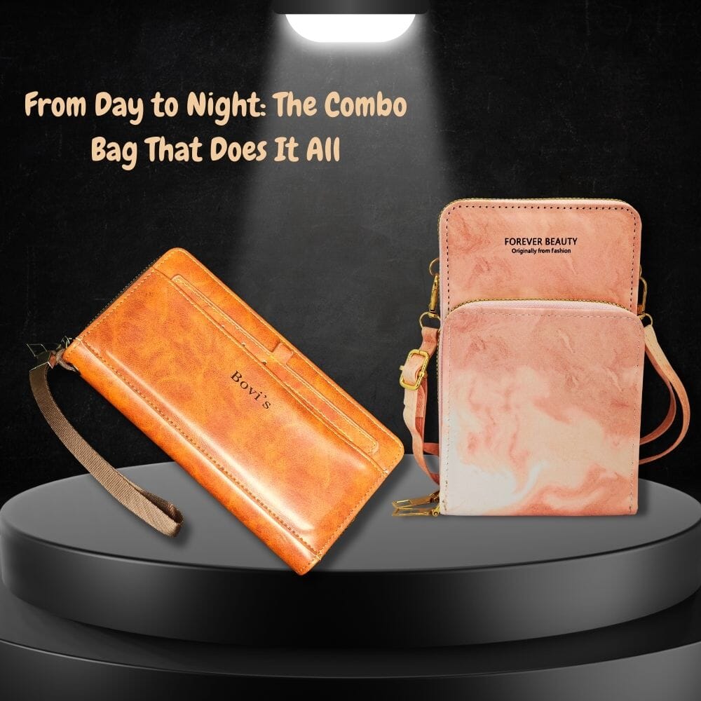 Women's Portable Sling Bag & Wallet Combo Bag Great Happy IN 