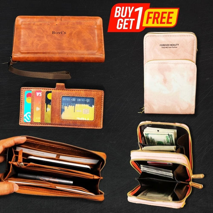 Women's Portable Sling Bag & Wallet Combo Bag Great Happy IN 