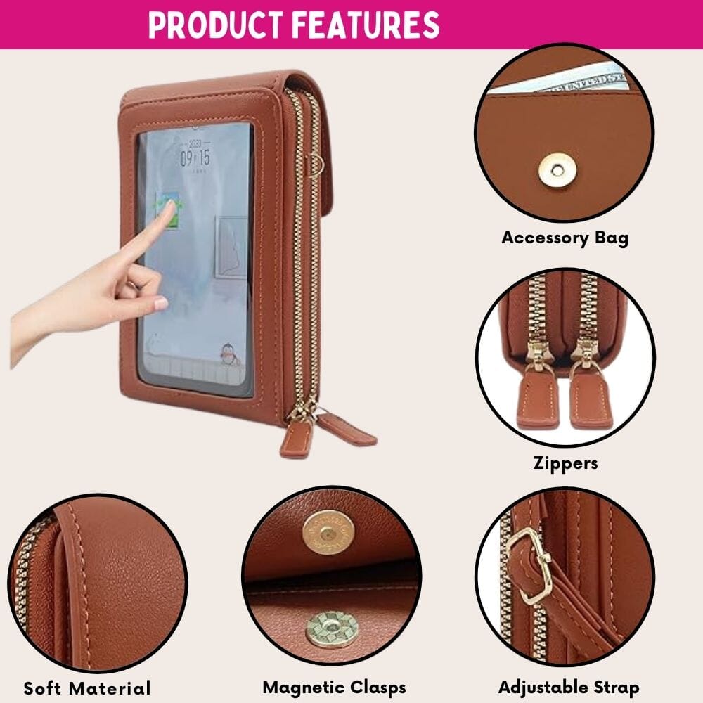 Premium Touch Screen Women's Bag ( Anti-theft RFID Protection ) Great Happy IN 