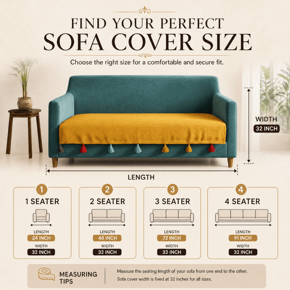 Sadhaa Jute Cotton Sofa Cover jute sofa cover Great Happy IN 