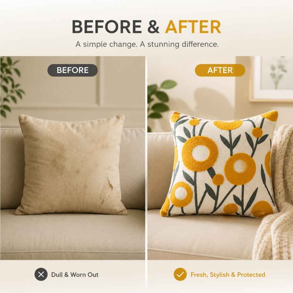 Genda Grove Artisan Embroidered Cushion Covers 16 × 16