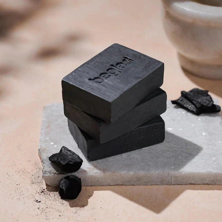 Beglad® Activated Charcoal Soap ( Detoxifying, Purifying, Exfoliating ) Great Happy IN 