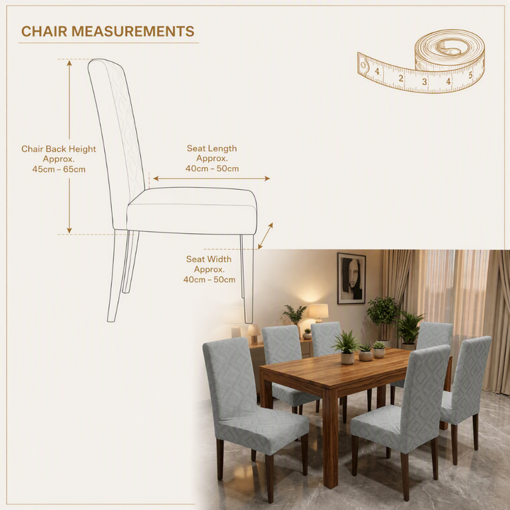 Diamond Stone Premium Stretchable Chair Cover