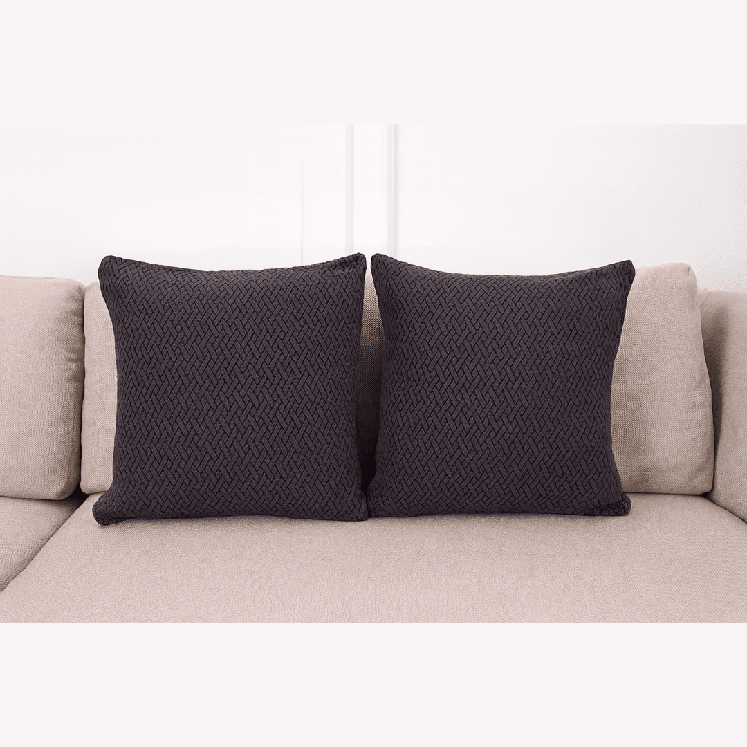 Dark Grey Polar Fleece Cushion Covers Great Happy IN 2 Cushion Cover 