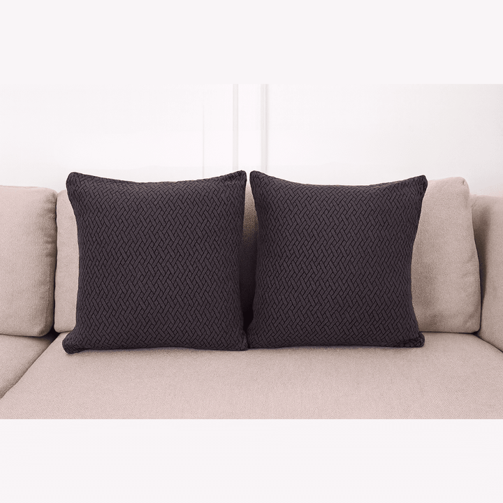 Dark Grey Polar Fleece Cushion Covers Great Happy IN 2 Cushion Cover 