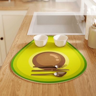 Quick Dry Kitchen Mat Great Happy IN 2 PCS - ₹599 Avocado Delight 