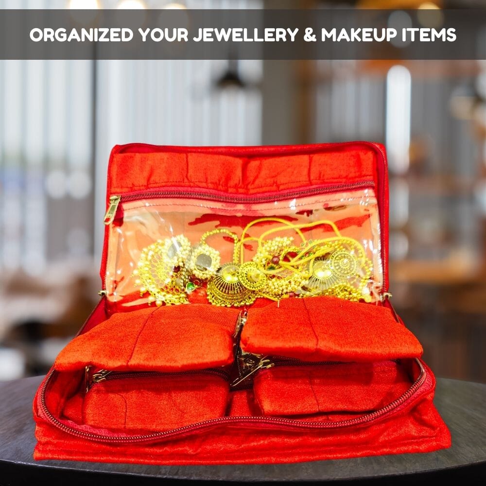 Jewellery Organizer Bag - 7 Pockets Great Happy IN 