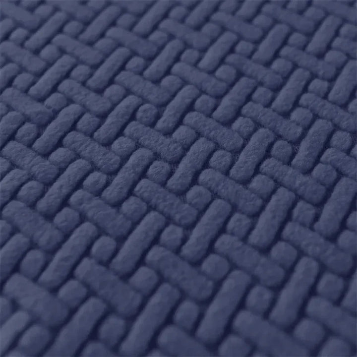 Navy Blue Polar Fleece Premium Chair Cover - Stretchable & Elastic Fitted Great Happy IN 