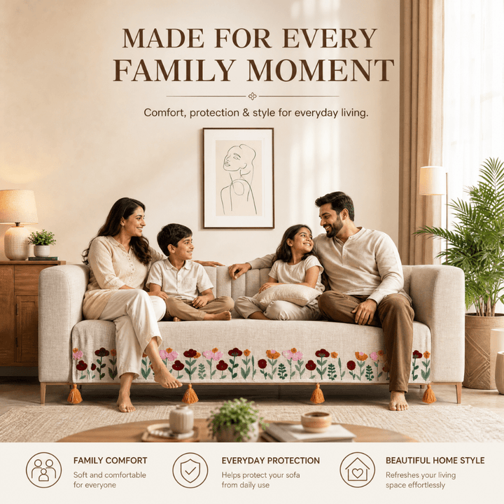 Gulistan Jute Cotton Sofa Cover jute sofa cover Great Happy IN 
