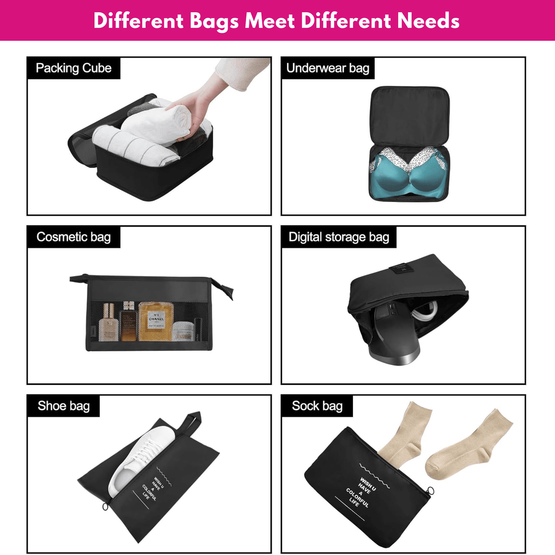 Travel Mate 7-in-1 Packing Organizer Great Happy IN 