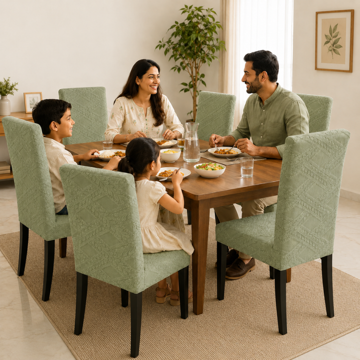 Heritage Green Premium Stretchable Chair Cover