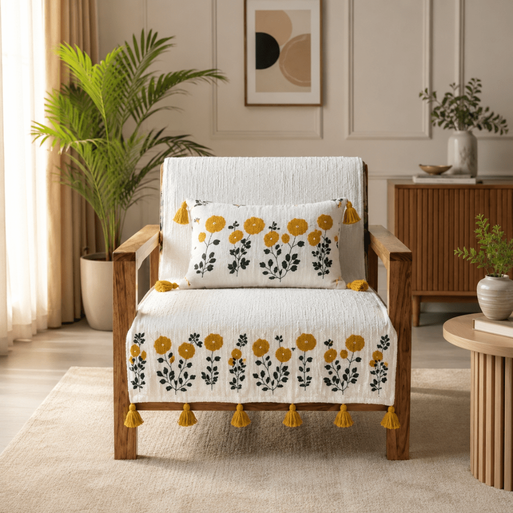 Jute Cotton Sofa Cover