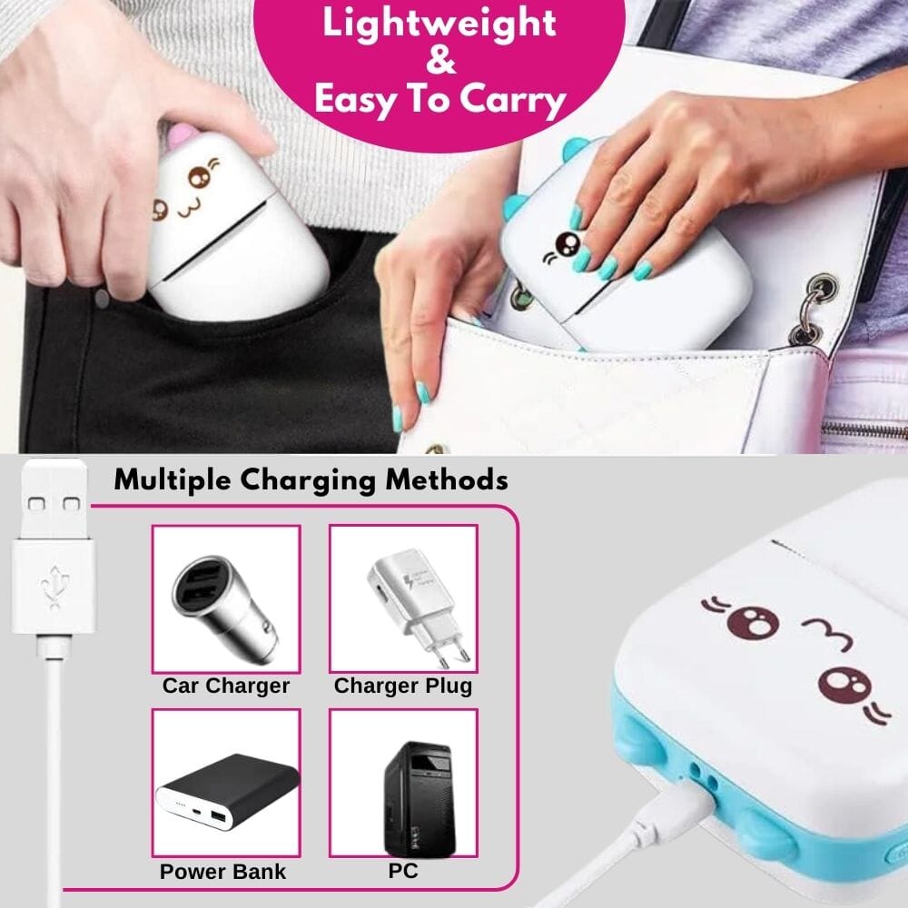 Vision Pro Mini Printer - (1 Sticker Roll Free) Printer Great Happy IN 