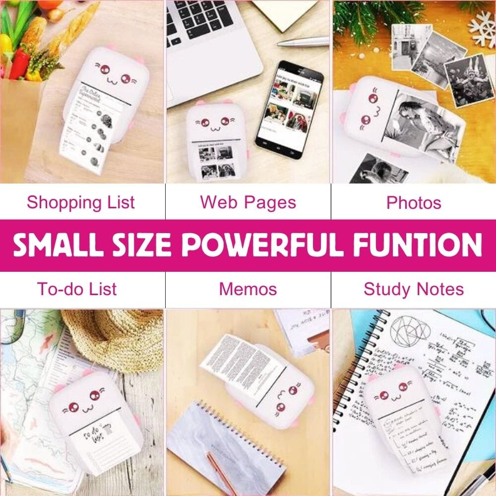 Vision Pro Mini Printer - (1 Sticker Roll Free) Printer Great Happy IN 
