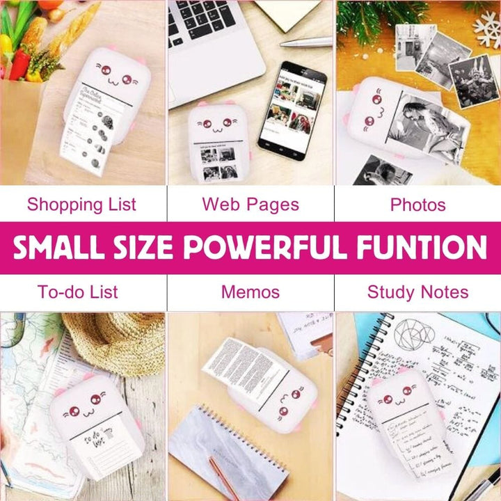 Vision Pro Mini Printer - (1 Sticker Roll Free) Printer Great Happy IN 