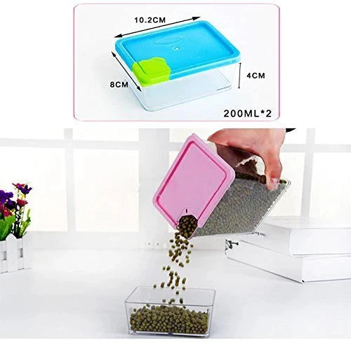 6-Piece Stackable Food Storage Box Set Great Happy IN 