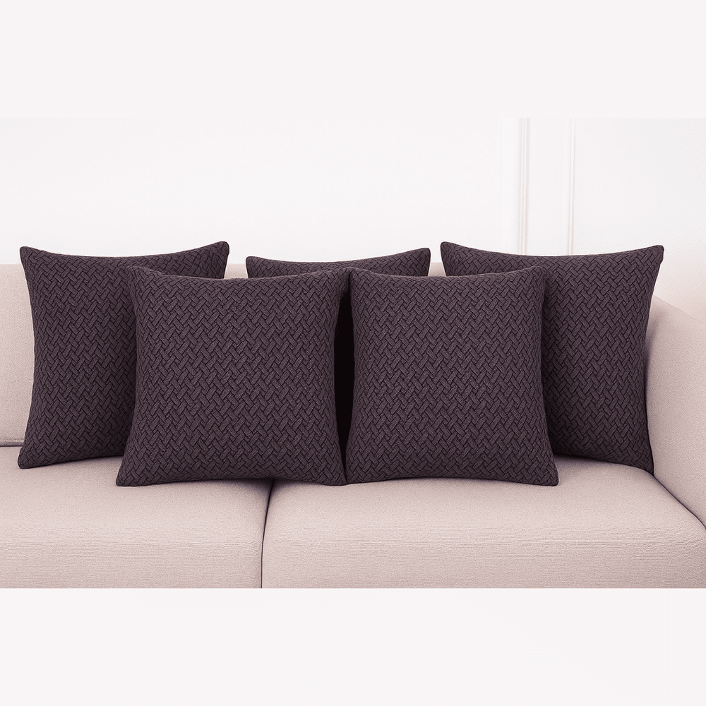 Dark Grey Polar Fleece Cushion Covers Great Happy IN 5 Cushion Cover 