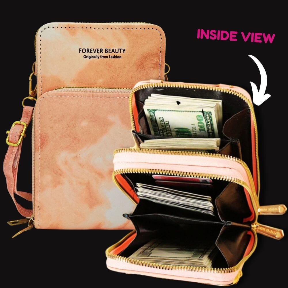 Women's Portable Sling Bag & Wallet Combo Bag Great Happy IN 