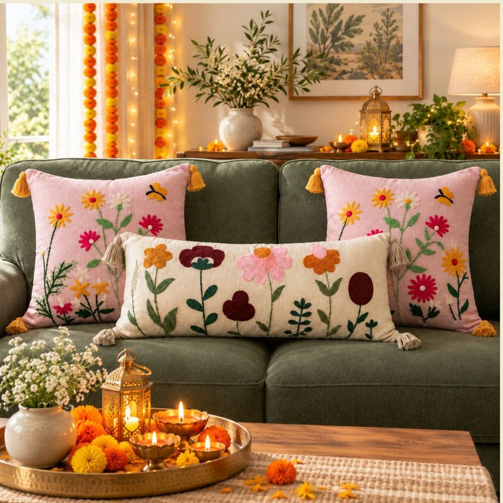 Festive Sofa Styling Gift Set gift Great Happy IN Rose Gulbahar 