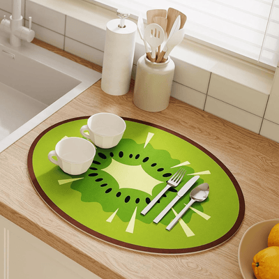 Quick Dry Kitchen Mat Great Happy IN 2 PCS - ₹599 Kiwi Bliss 