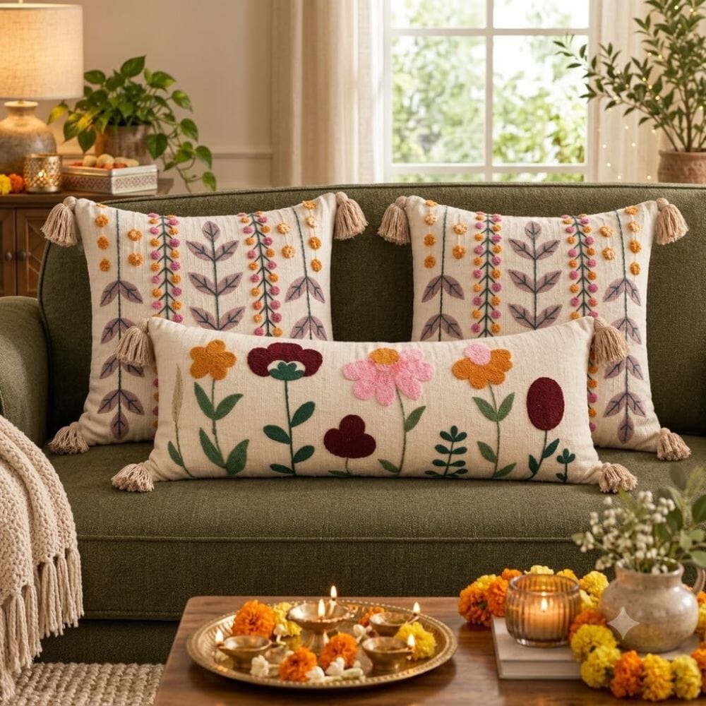 Festive Sofa Styling Gift Set gift Great Happy IN Gulbahar Wings 
