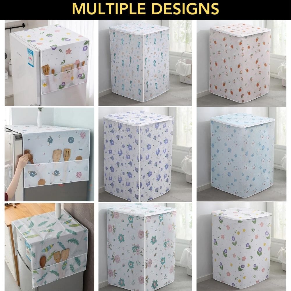 Washing Machine & Fridge Covers Combo Great Happy IN 