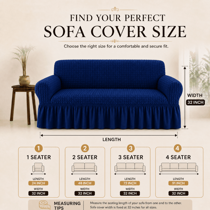 Navy Bubble Frill Sofa Cover bubble frill sofa cover Great Happy IN 