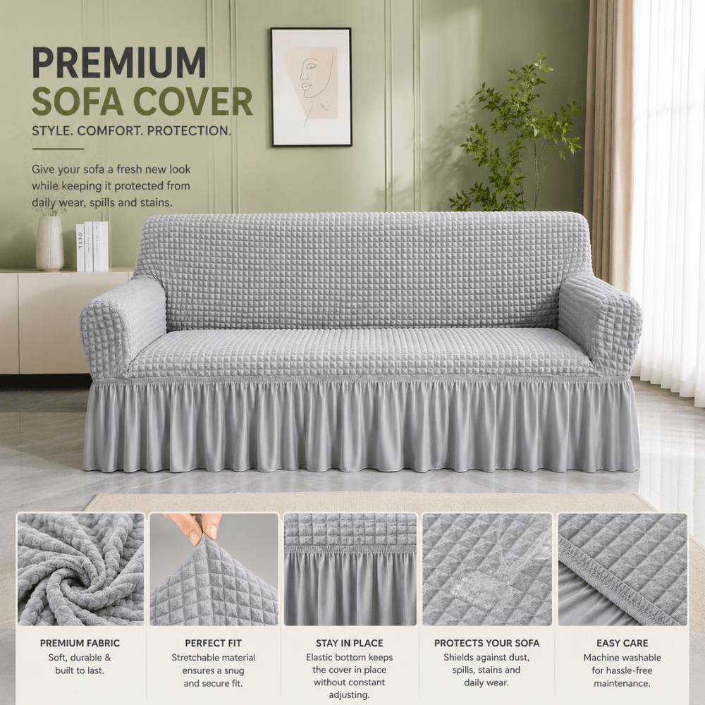 Smoke Bubble Frill Sofa Cover bubble frill sofa cover Great Happy IN 