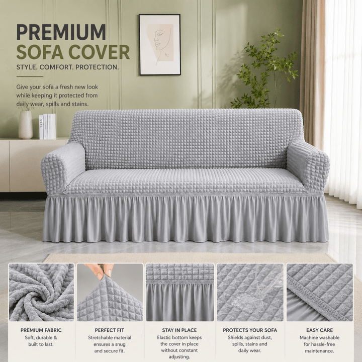 Smoke Bubble Frill Sofa Cover bubble frill sofa cover Great Happy IN 