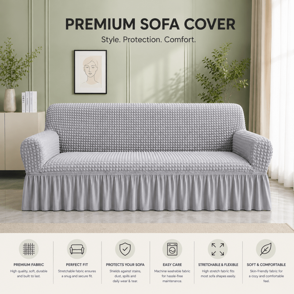 Smoke Bubble Frill Sofa Cover bubble frill sofa cover Great Happy IN 