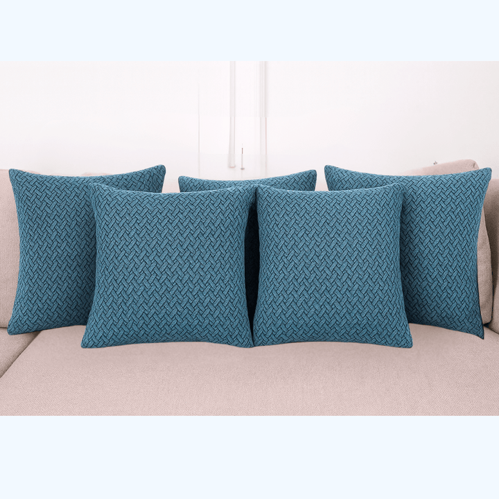 Teal Polar Fleece Cushion Covers Great Happy IN 5 Cushion Cover 