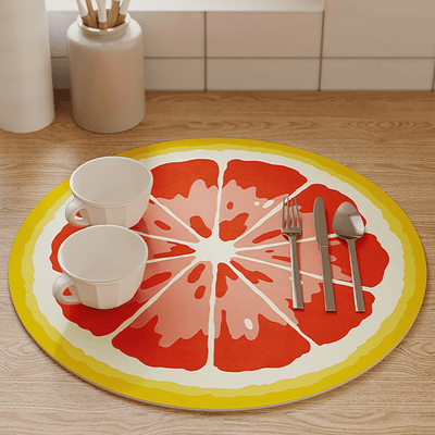 Quick Dry Kitchen Mat Great Happy IN 2 PCS - ₹599 Melon Glow 