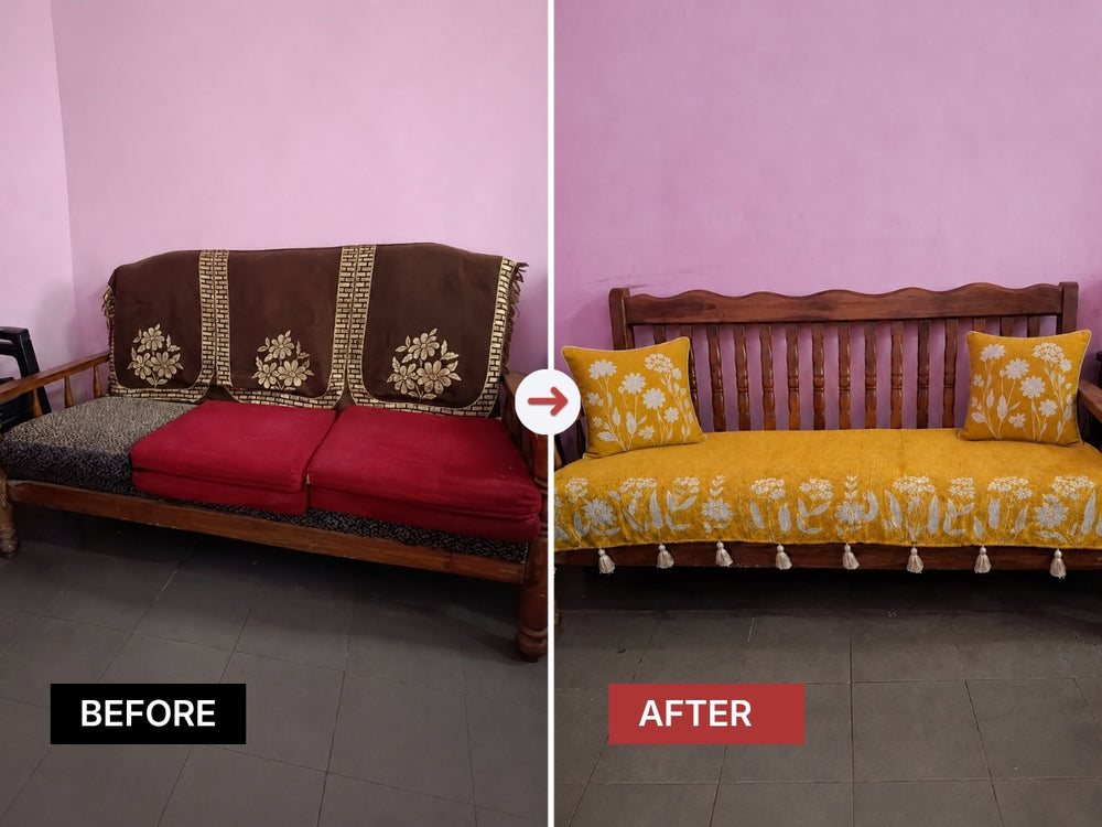 Stained sofa